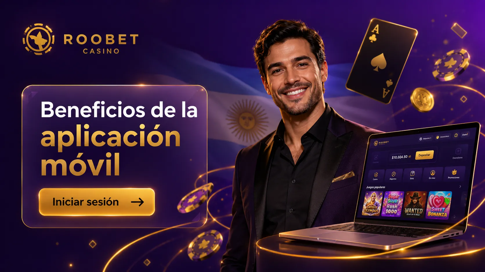 Beneficios de la aplicación móvil de Roobet Casino